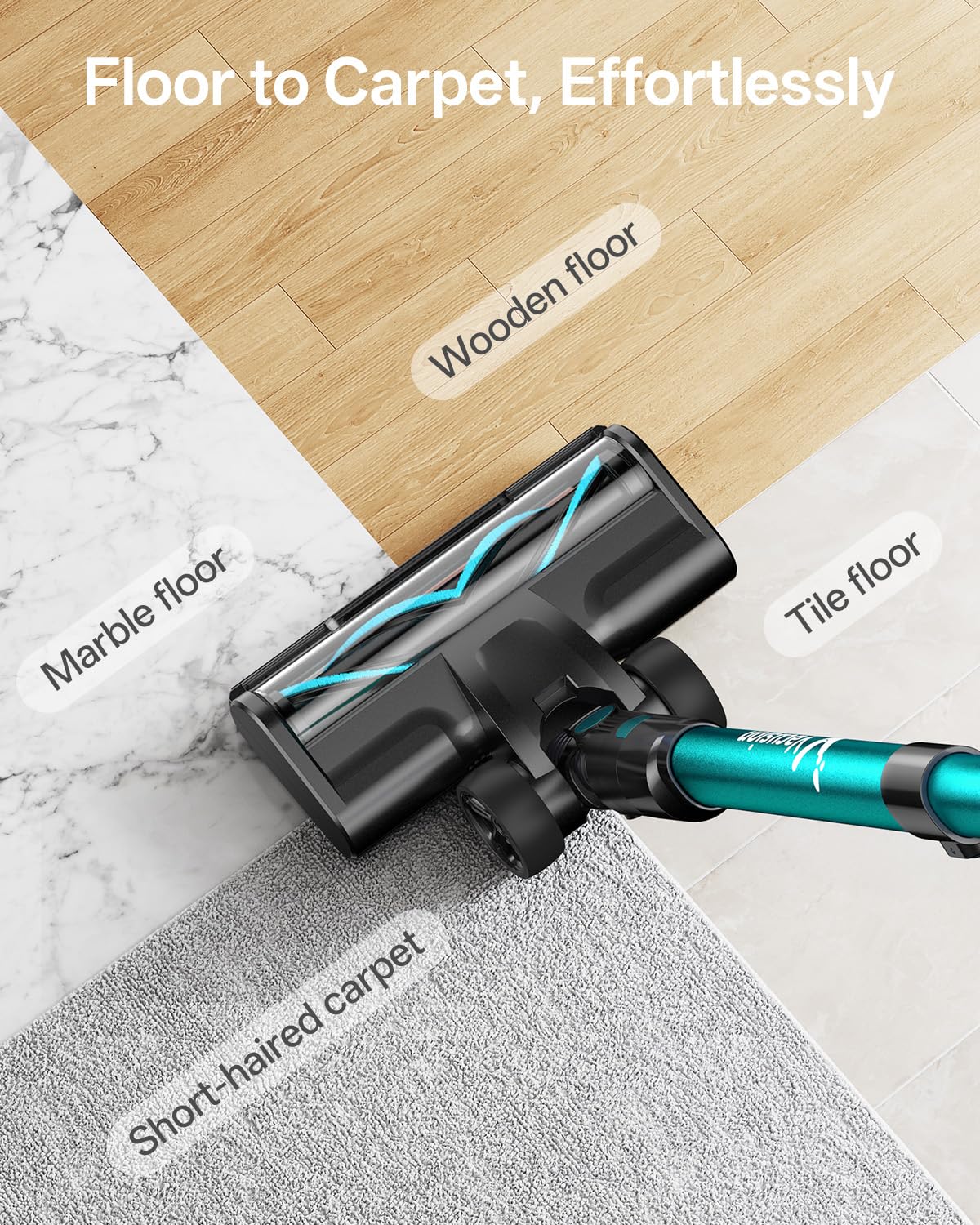 Vacusion cordless vacuum cleaner ideal for car cleaning and interiors