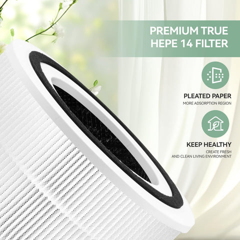 VacusMatrix 240 air purifier filtration stage closeup, dust capture shown