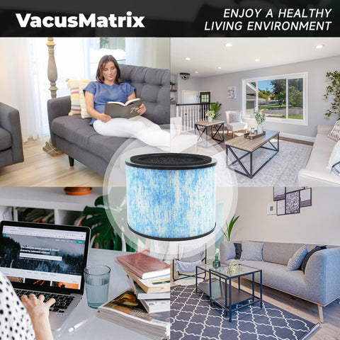 VacusMatrix 2-pack design emphasizes simple, tool-free replacement.