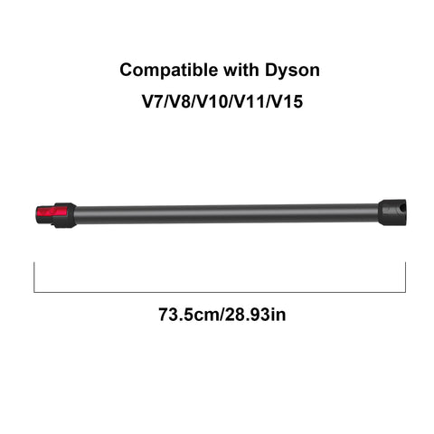 Vacuyahu extension wand length 28.93 inches reaches ceilings and corners.