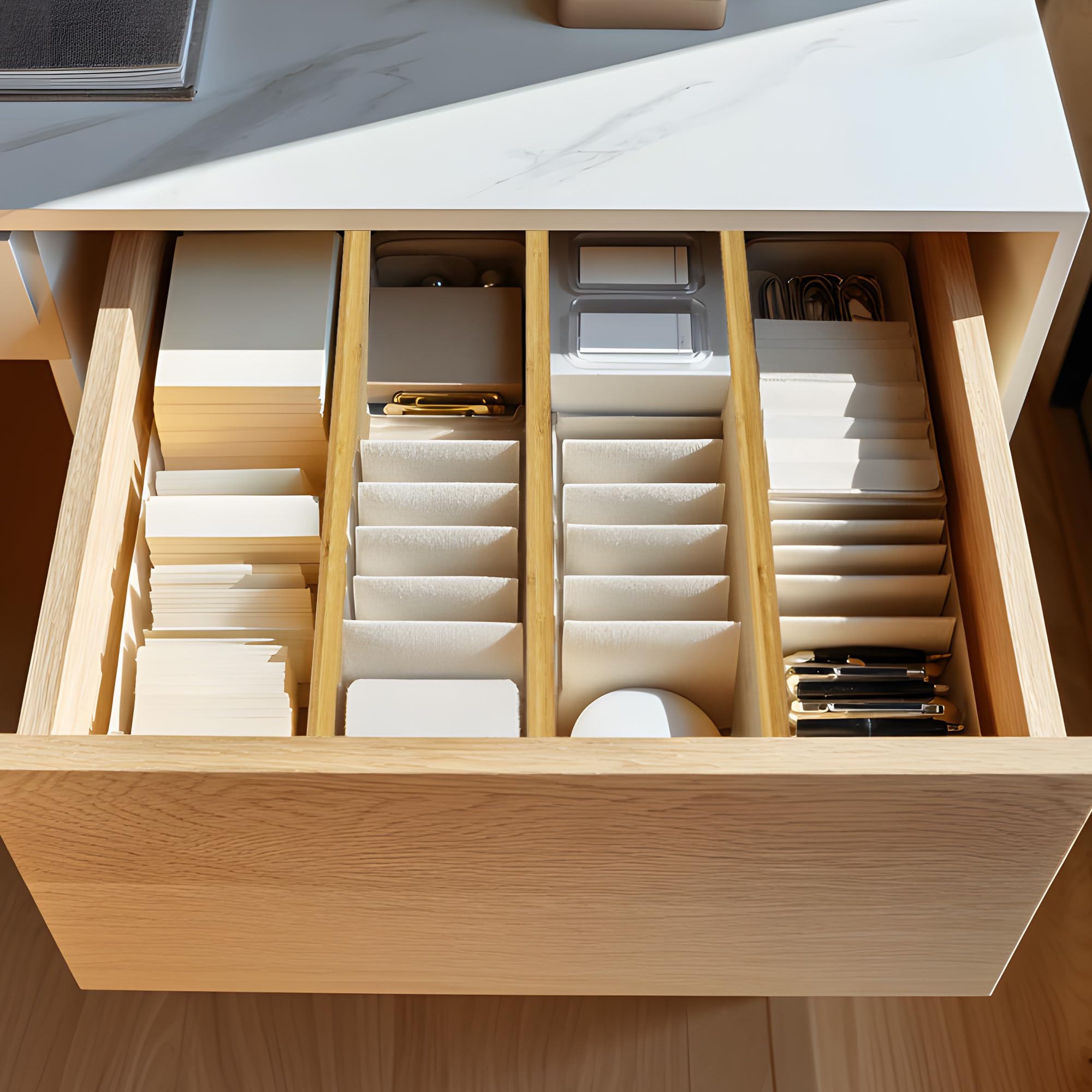 Natural bamboo construction for durable, wear-resistant storage solutions