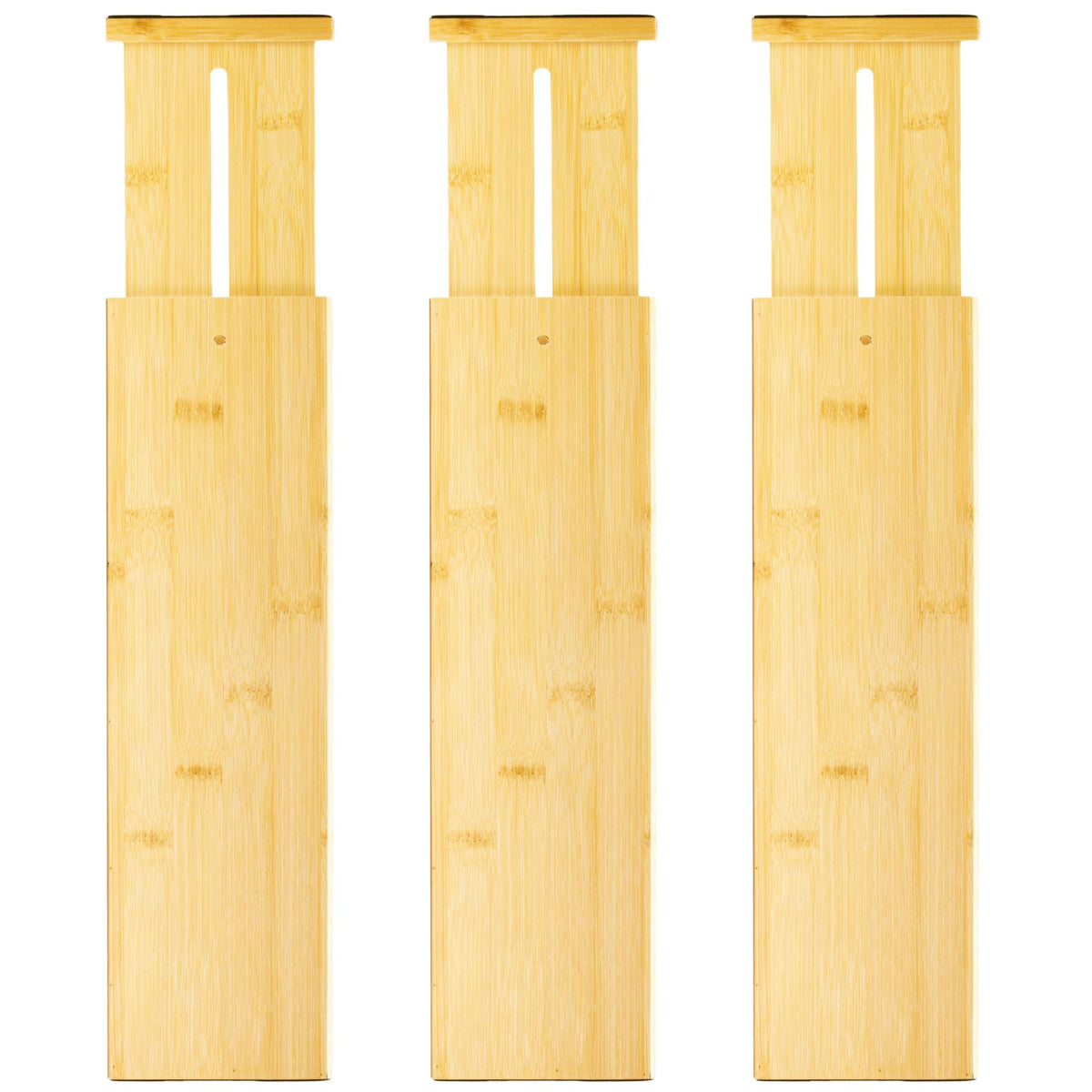 VaeFae bamboo drawer dividers, 4 inch high, extendable to fit 16.6–21.8 inches, ideal for clothes drawers