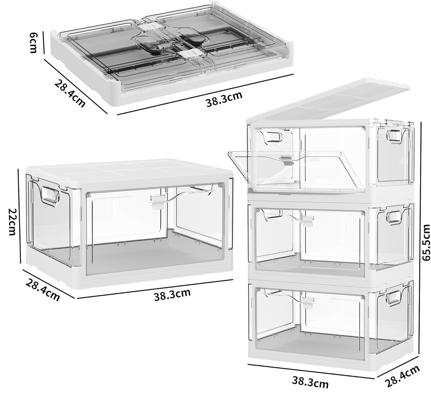 Vaela bins ready to use with no assembly for quick organization