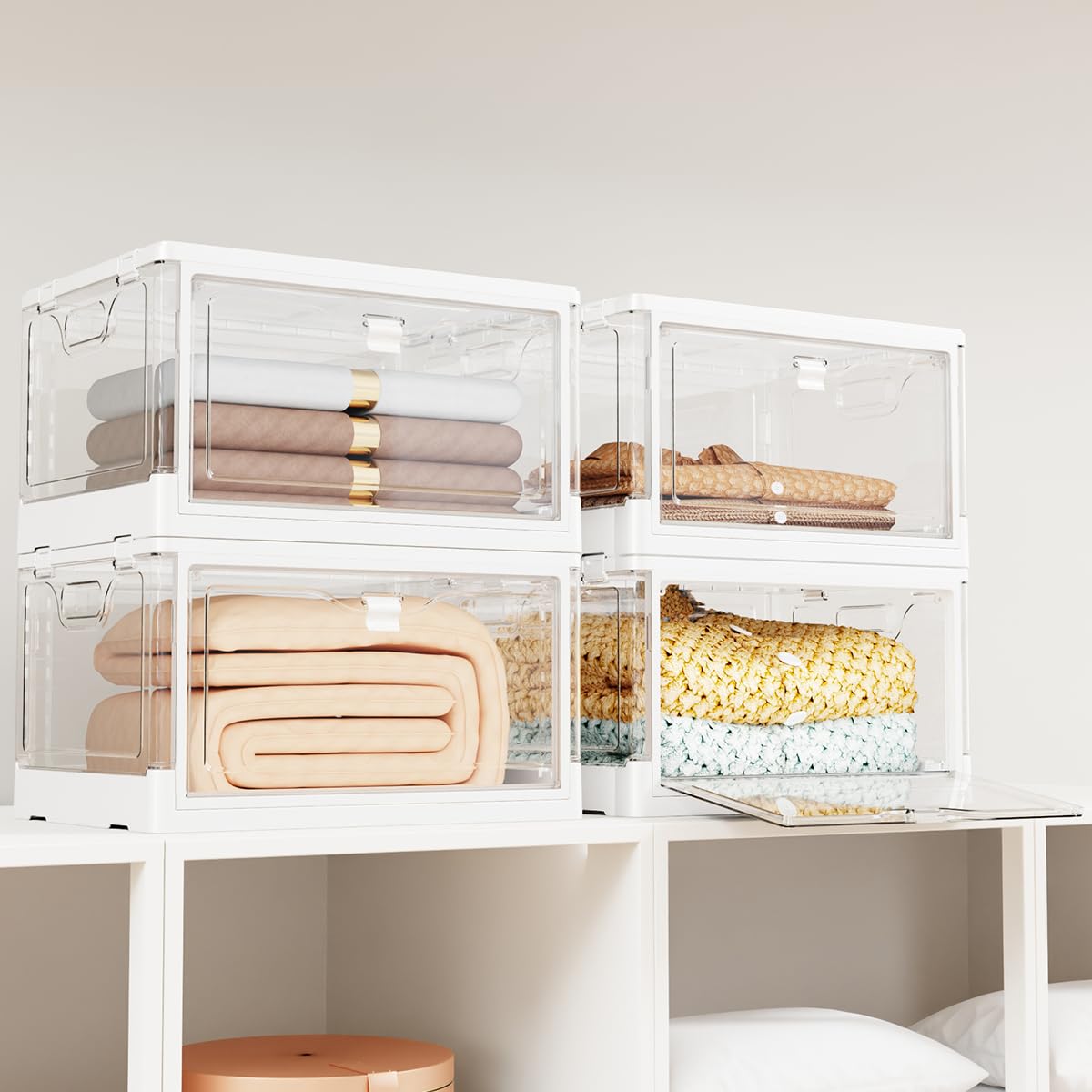 Vaela storage bins ideal for bedrooms, living rooms, and study spaces