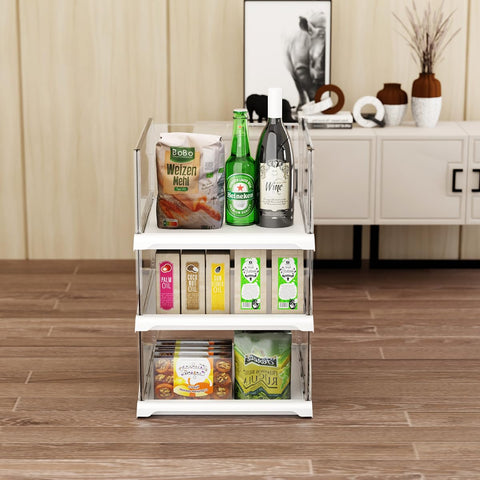 Foldable and stackable Vaela closet shelves saving space