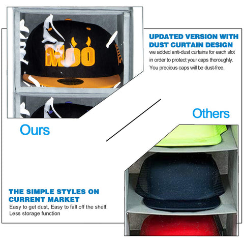 VAESIDA hat rack includes belt and accessory hooks for organized storage.
