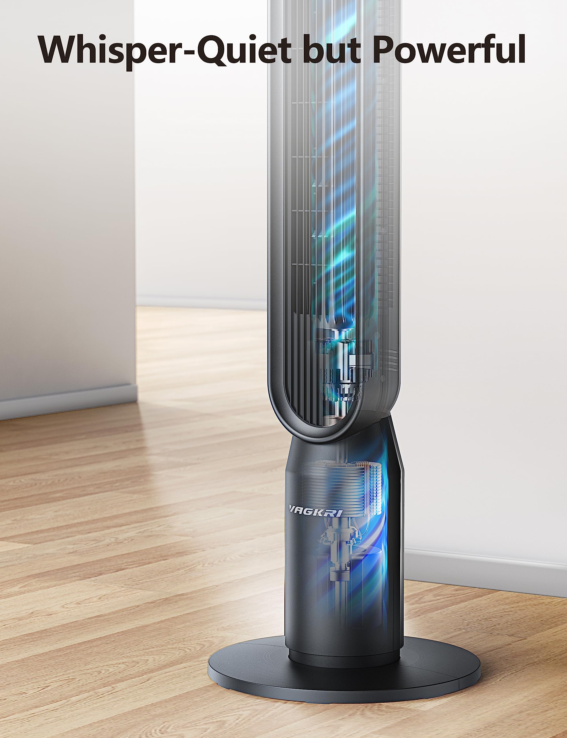 VAGKRI sleep mode reduces airflow and noise for night use.