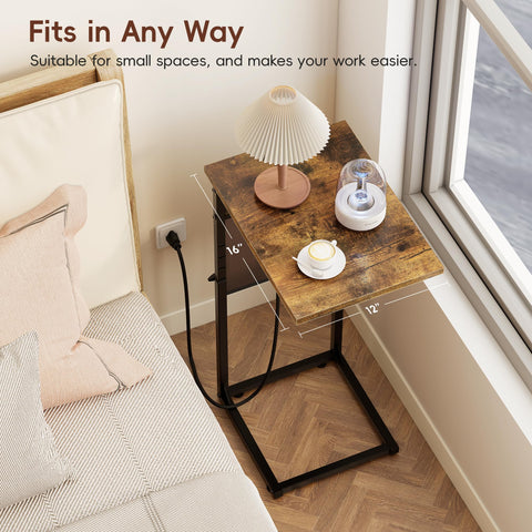 Vagusicc C-shaped design saves space while providing a convenient surface