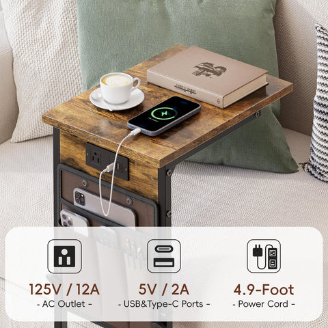 Vagusicc End Table includes simple assembly with numbered parts