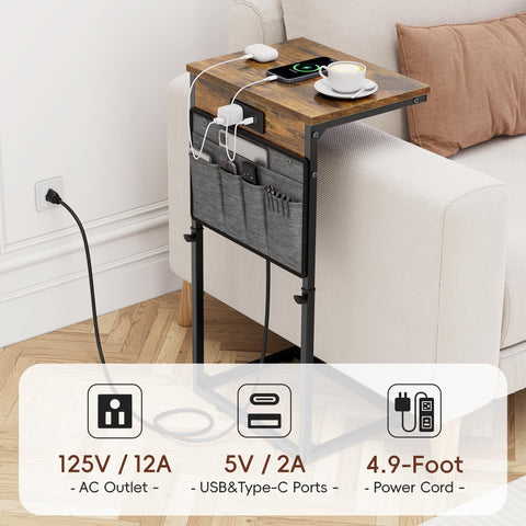 Vagusicc C-shaped design highlights space-saving fit between couches.