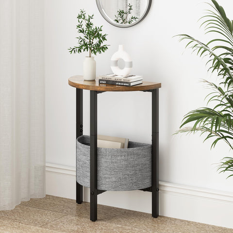 Vagusicc half-moon side table in tall arrangement complements compact spaces.