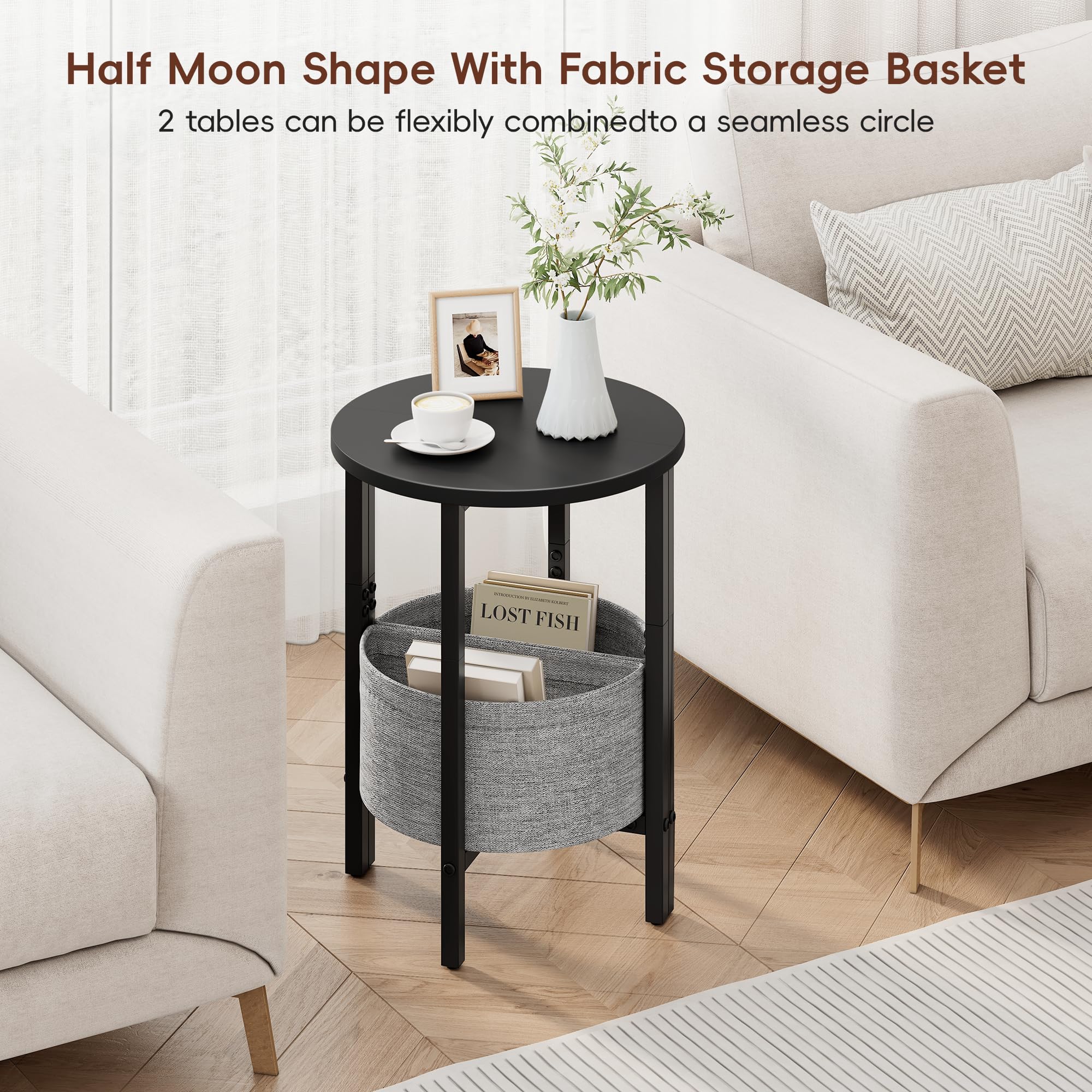Vagusicc living room setup beside sofa for convenient surface use