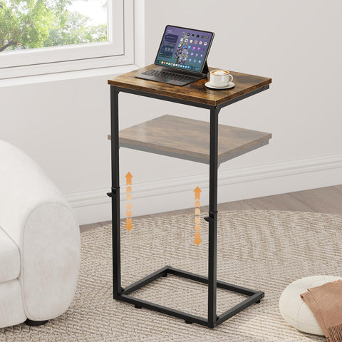 Vagusicc multipurpose end table serves as nightstand or laptop stand