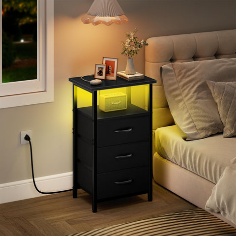 Compact Vagusicc nightstand dimensions suitable for small rooms