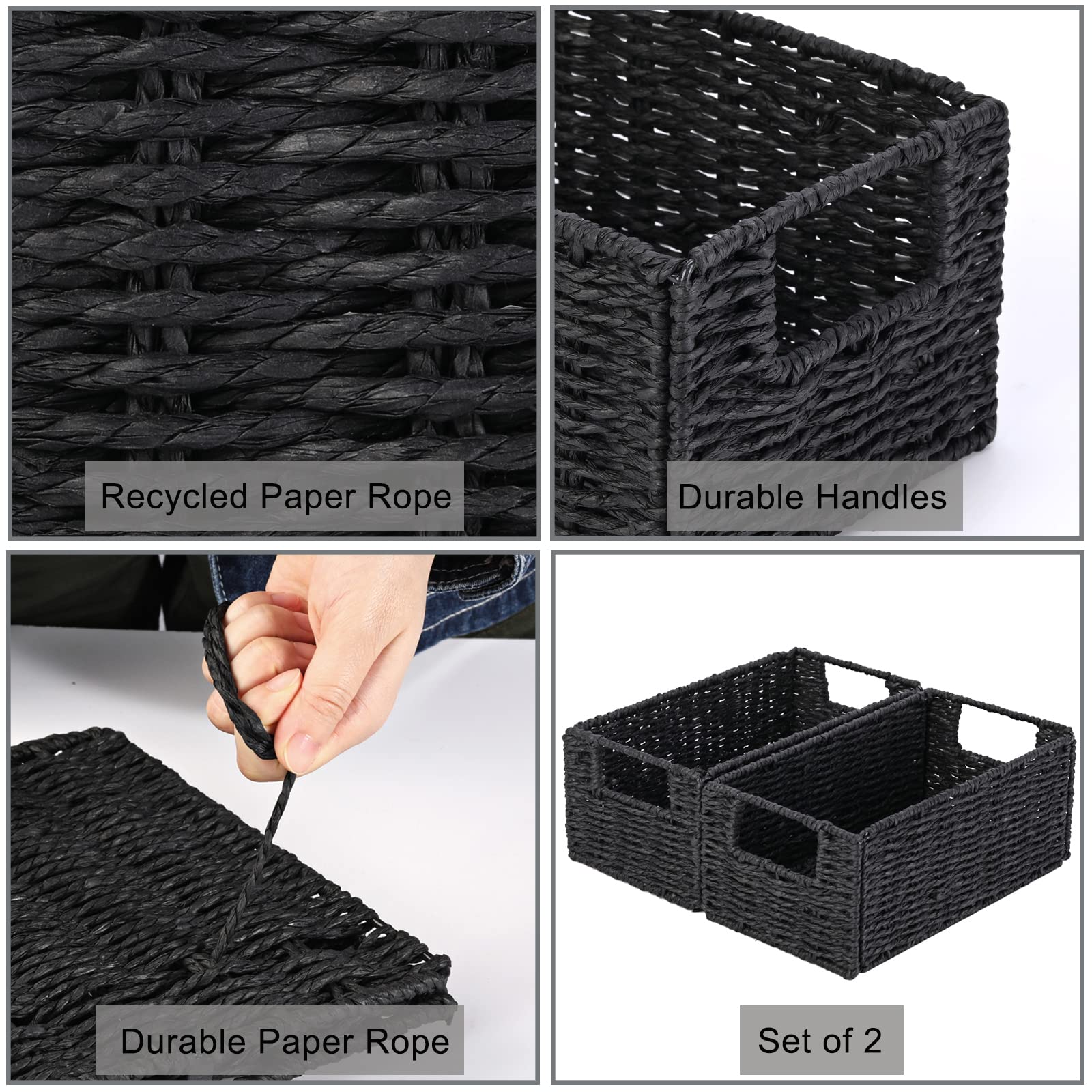 Vagusicc portable storage bin with integrated handles for on-the-go organizing