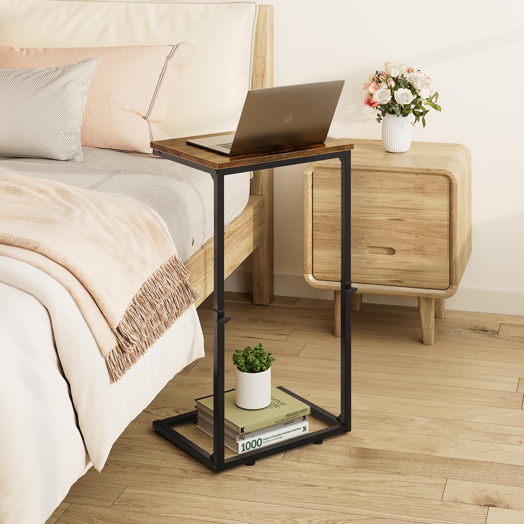 Vagusicc premium wood top adds warm, natural texture to room