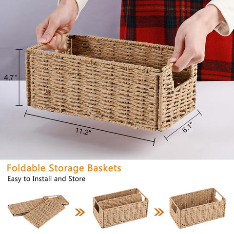 Vagusicc storage bins with handles offer portable organization on the go.