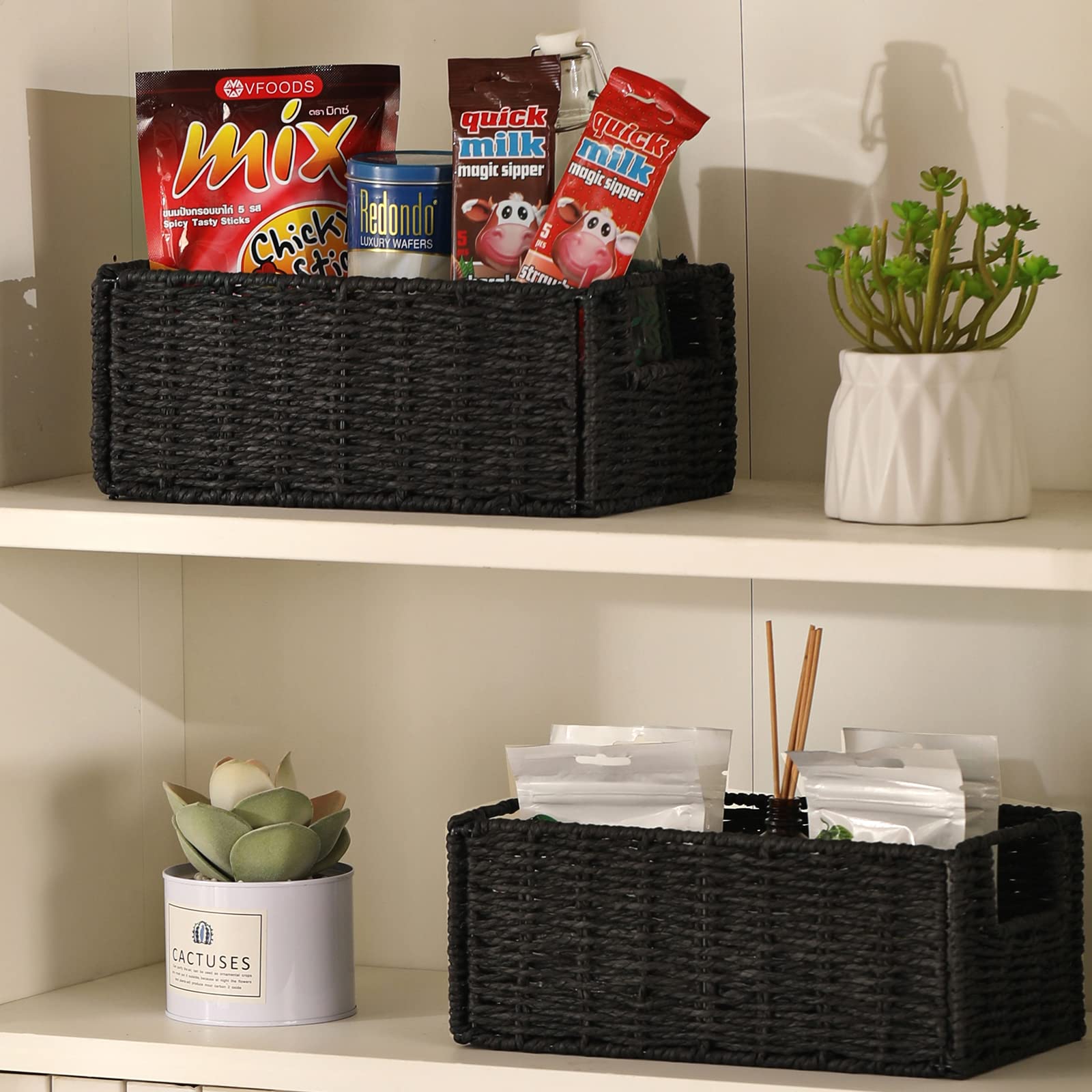 Vagusicc versatile kitchen and office basket for keys, snacks, and utensils
