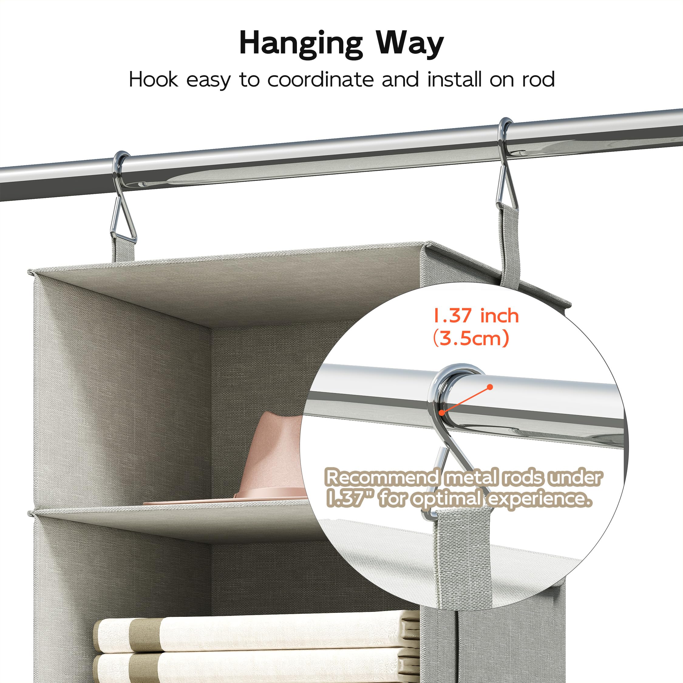 Vailando dorm closet storage fits standard spaces and maximizes space