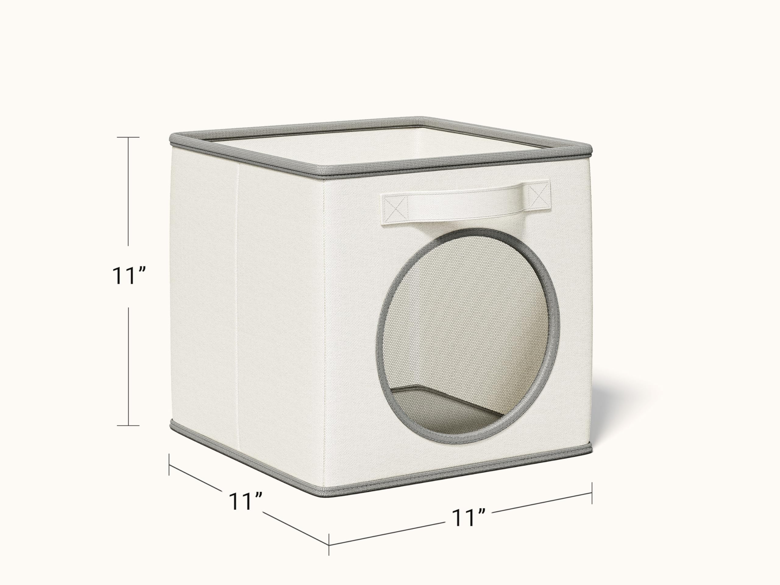 Vailando ivory and white finish adds a sleek storage look.