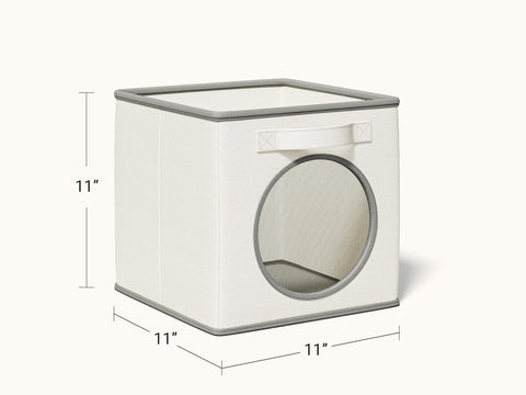 Vailando ivory and white finish adds a sleek storage look.