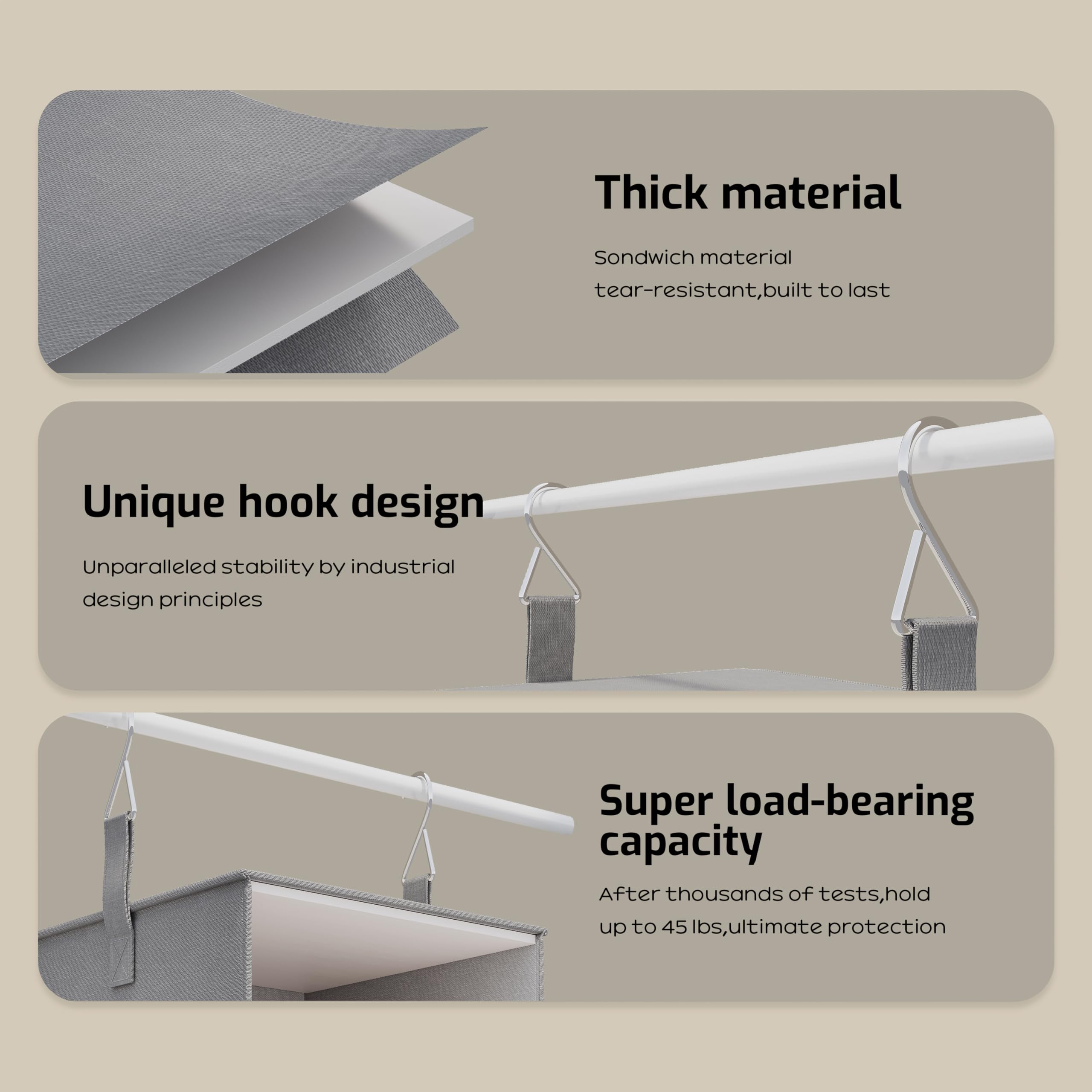 Vailando open shelves and drawers offer at-a-glance access.