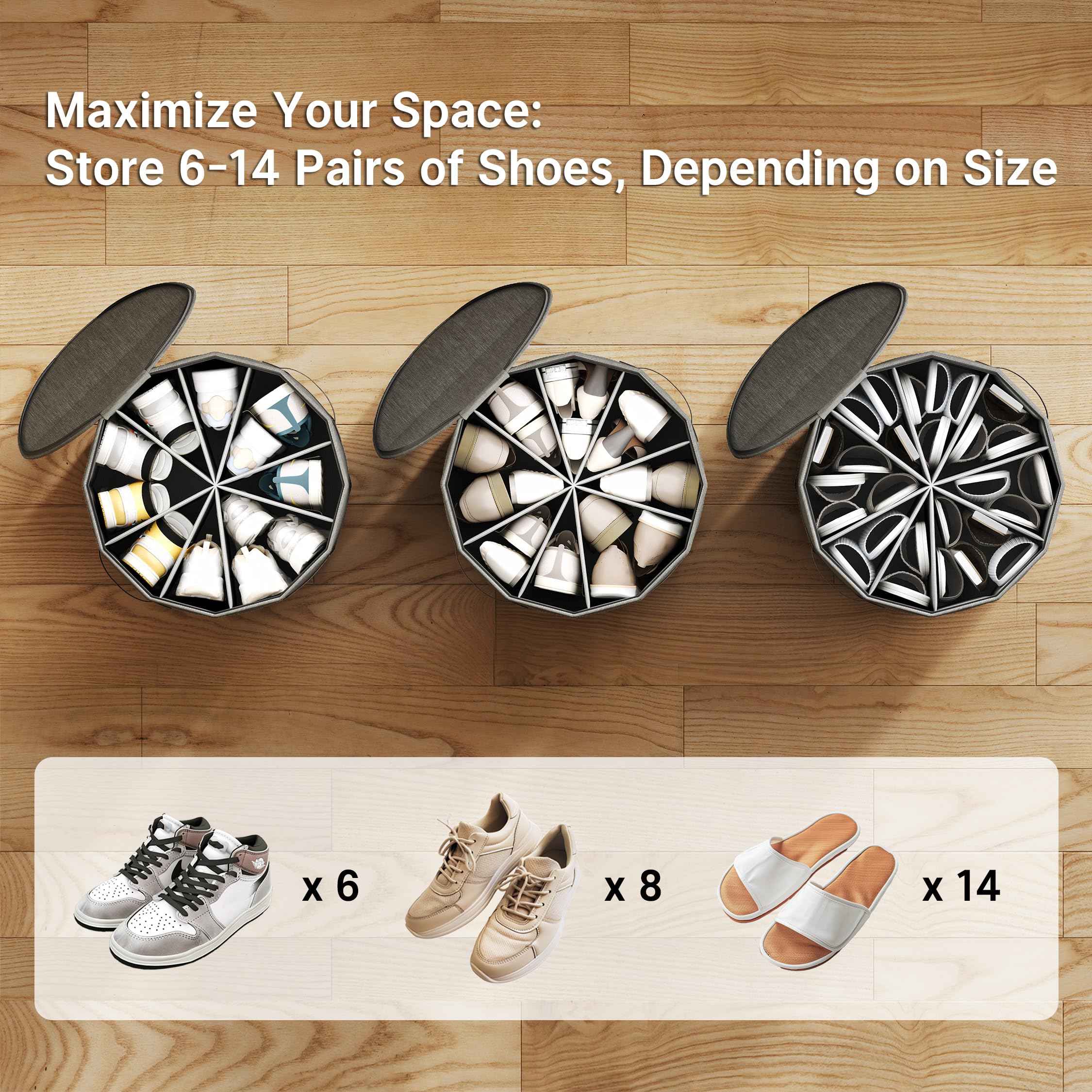 Vailando stackable design helps maximize closet space with multiple units