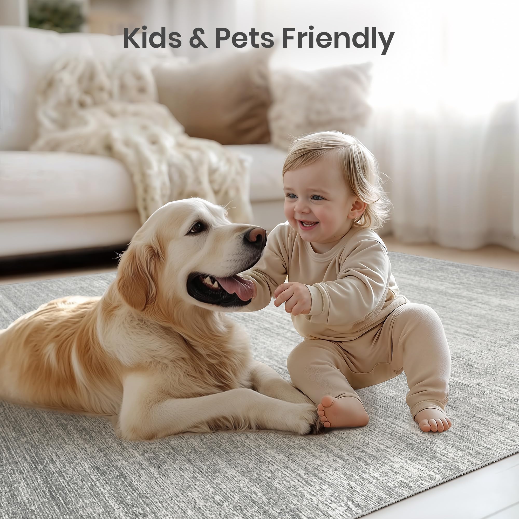 Valenrug versatile 5x7 rug suitable for living rooms and bedrooms.