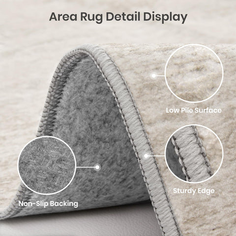 Valenrug nonslip backing keeps rug in place during kids play.