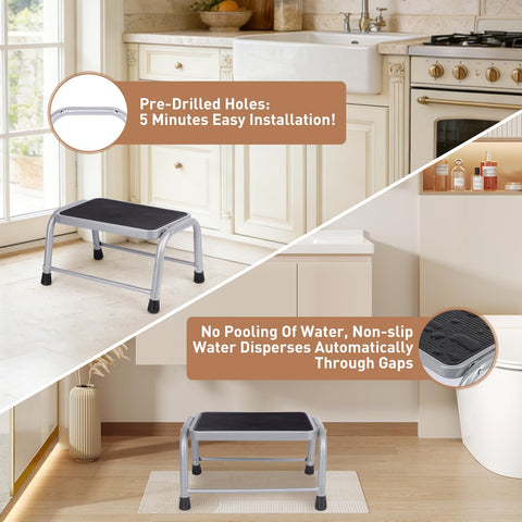 Valeo heavy-duty stool rated for up to 600 lbs on a workbench.