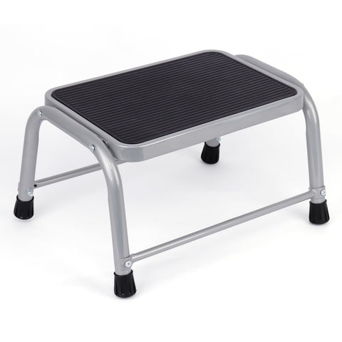 Valeo step stool with non-slip feet for secure footing in kitchen and bathroom.