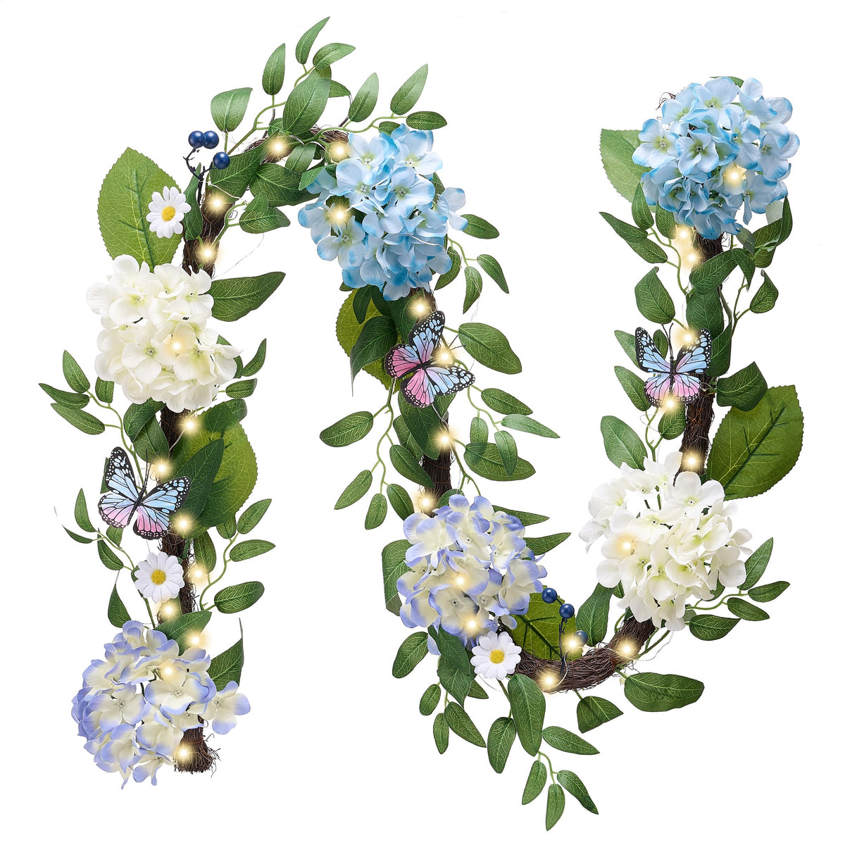 Valery Madelyn 6ft garland enhances mantels with seasonal charm