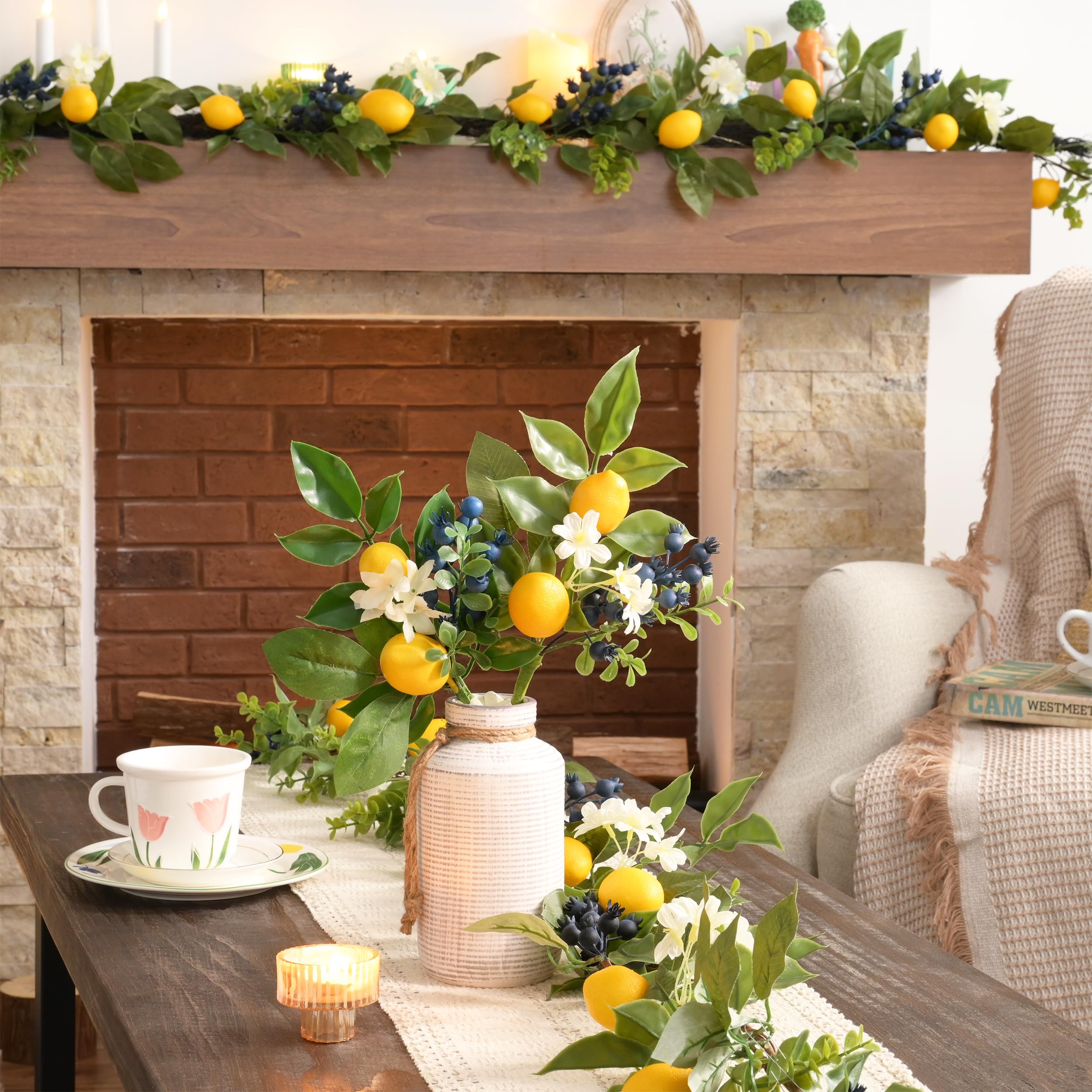 Valery Madelyn blueberry accents add cheerful color to summer tables