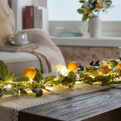 Dense eucalyptus leaves highlight the greenery accent in Valery Madelyn's garland.