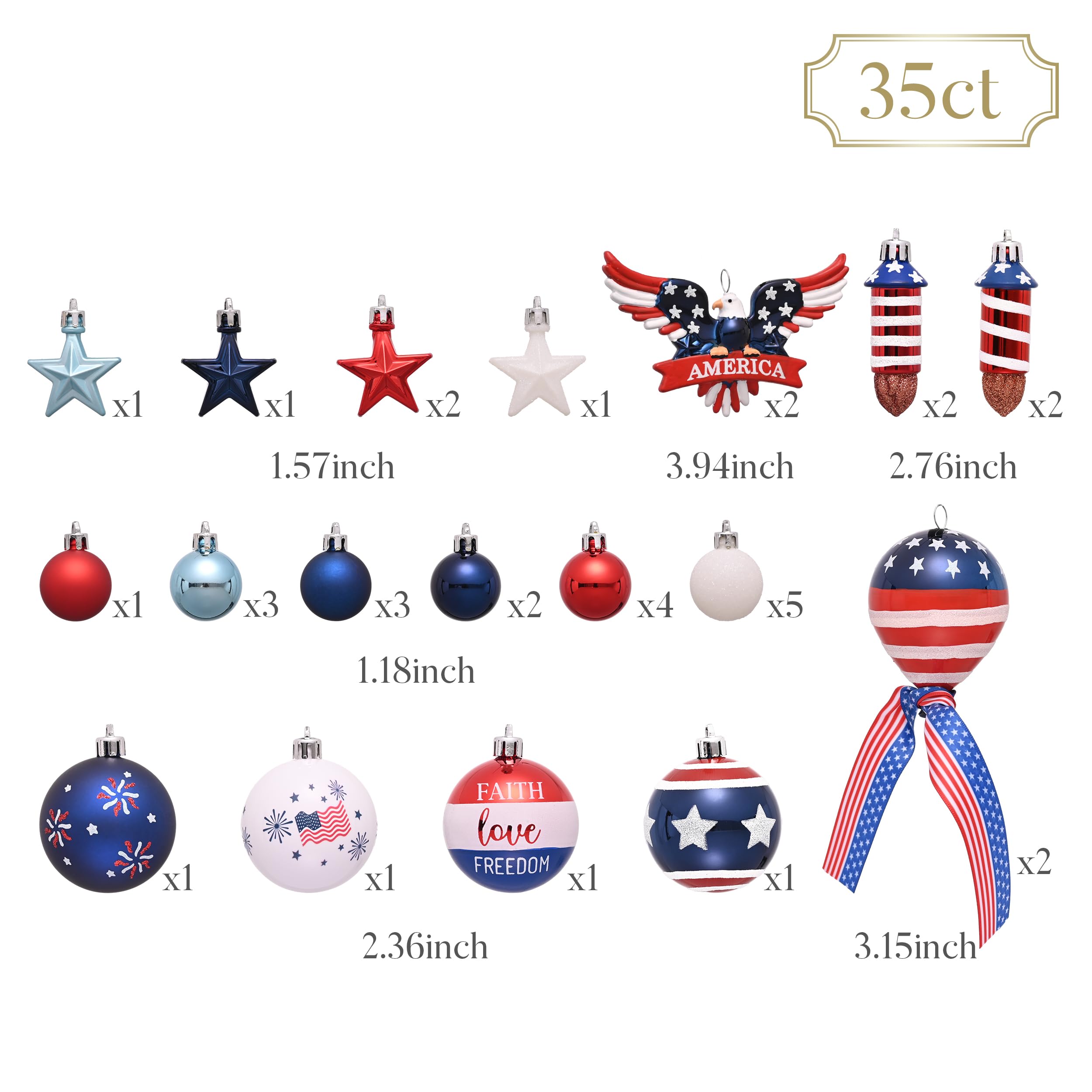 Valery Madelyn fireworks-ornament brings festive sparkle to your 4th of July tree.
