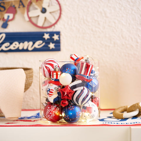 Valery Madelyn woven ball ornament with classic design and color fastness