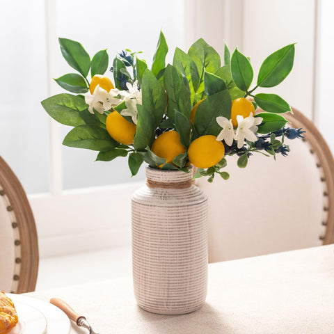 Valery Madelyn spring lemon branch enhances vases and wreaths