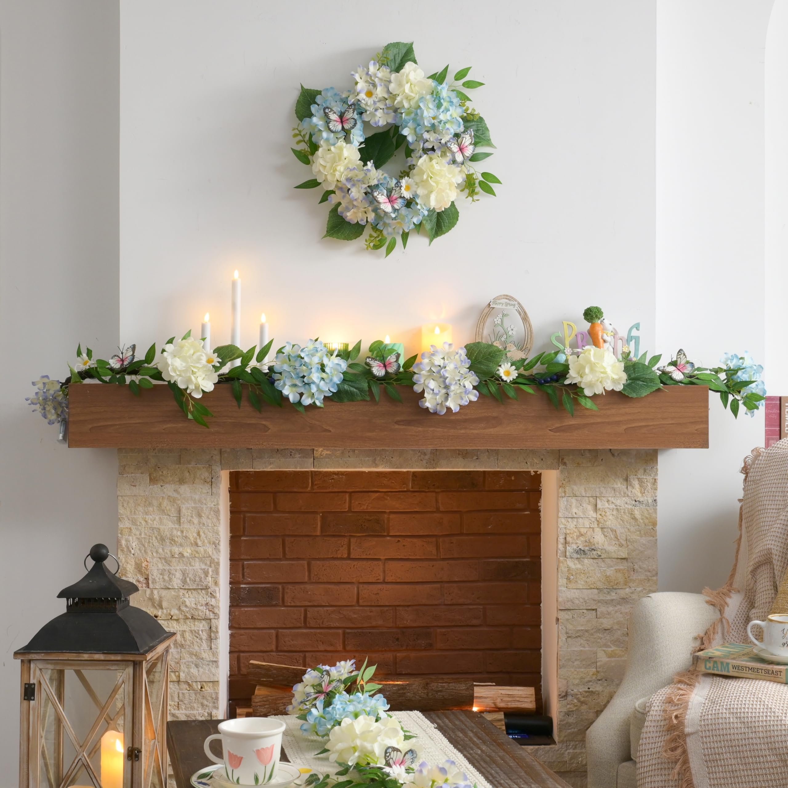 Valery Madelyn spring wreath ideal as a thoughtful gift for weddings or Mother's Day.