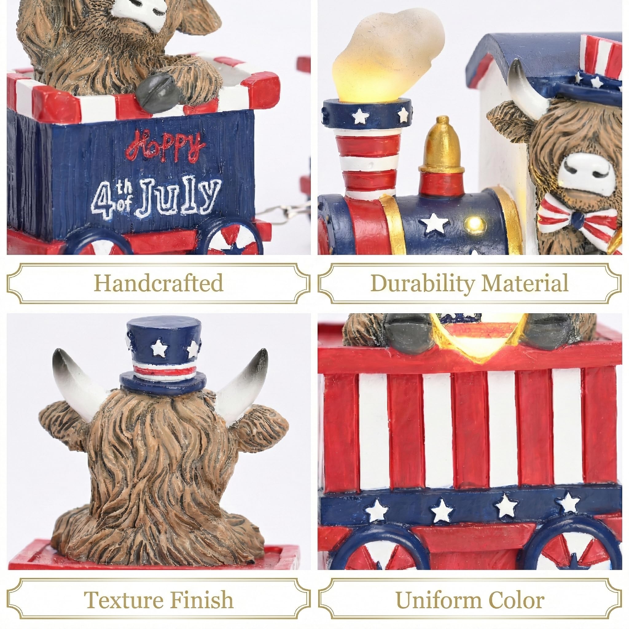 Valery Madelyn star cow figurine highlights festive decor and collectibility