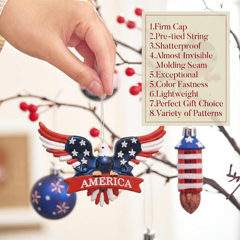 Valery Madelyn stars-ornament complements Americana decor with timeless charm.