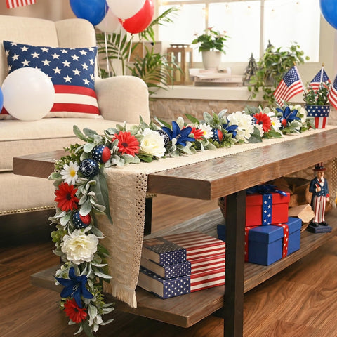 Valery Madelyn garland built on a sturdy base for lasting outdoor use.