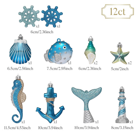 Valery Madelyn anchor motif ornament adds classic coastal charm.