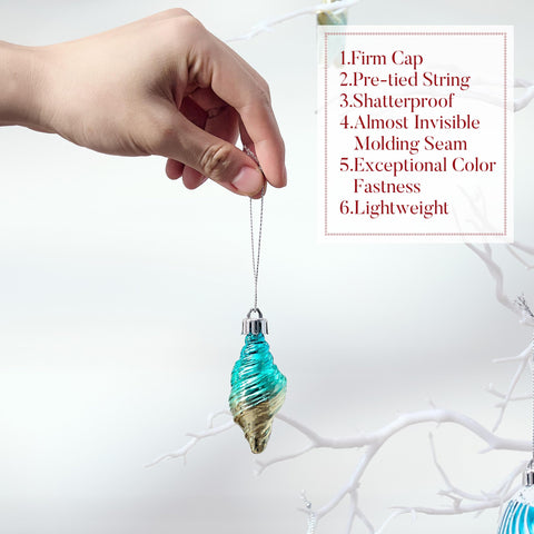 Valery Madelyn seahorse ornament with golden accents for luxe coastal decor.