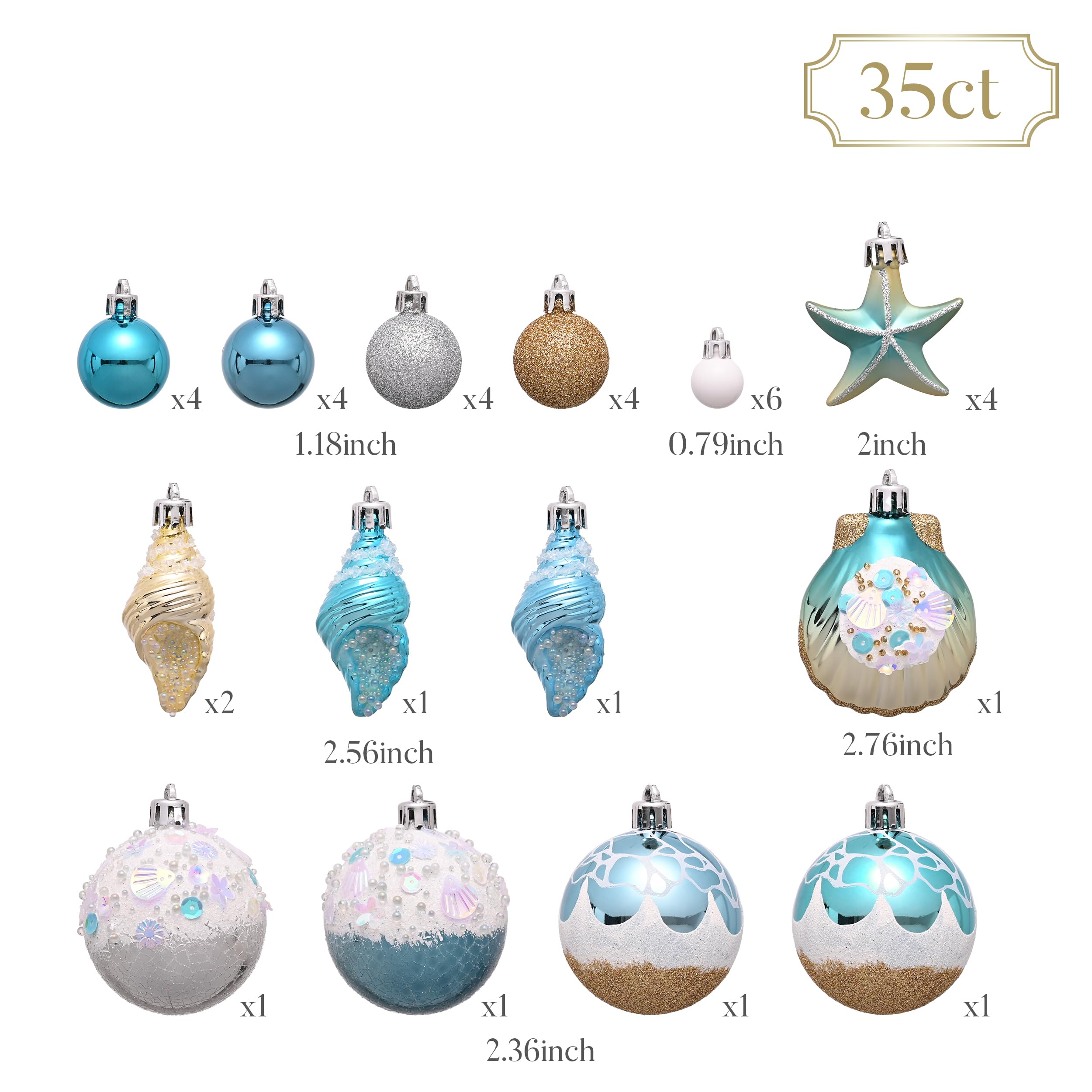 Valery Madelyn Summer Tree Ornaments pearl white baubles enhance shimmering displays.
