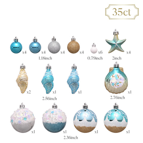 Valery Madelyn Summer Tree Ornaments pearl white baubles enhance shimmering displays.