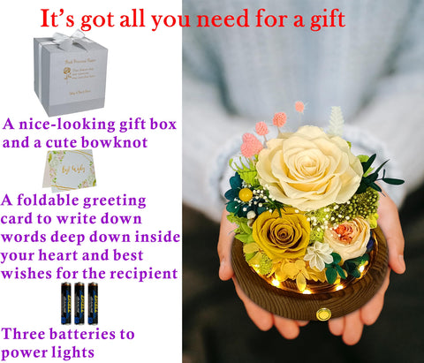 Valley of Rain & Forest handcrafted preserved flowers, made with care.