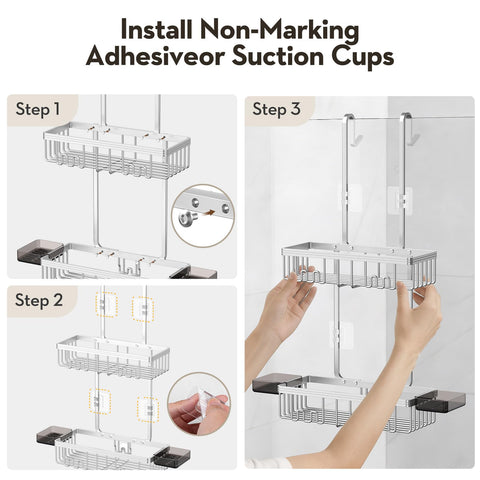 Valordine Drainage Design prevents water pooling for quick shower product drying.