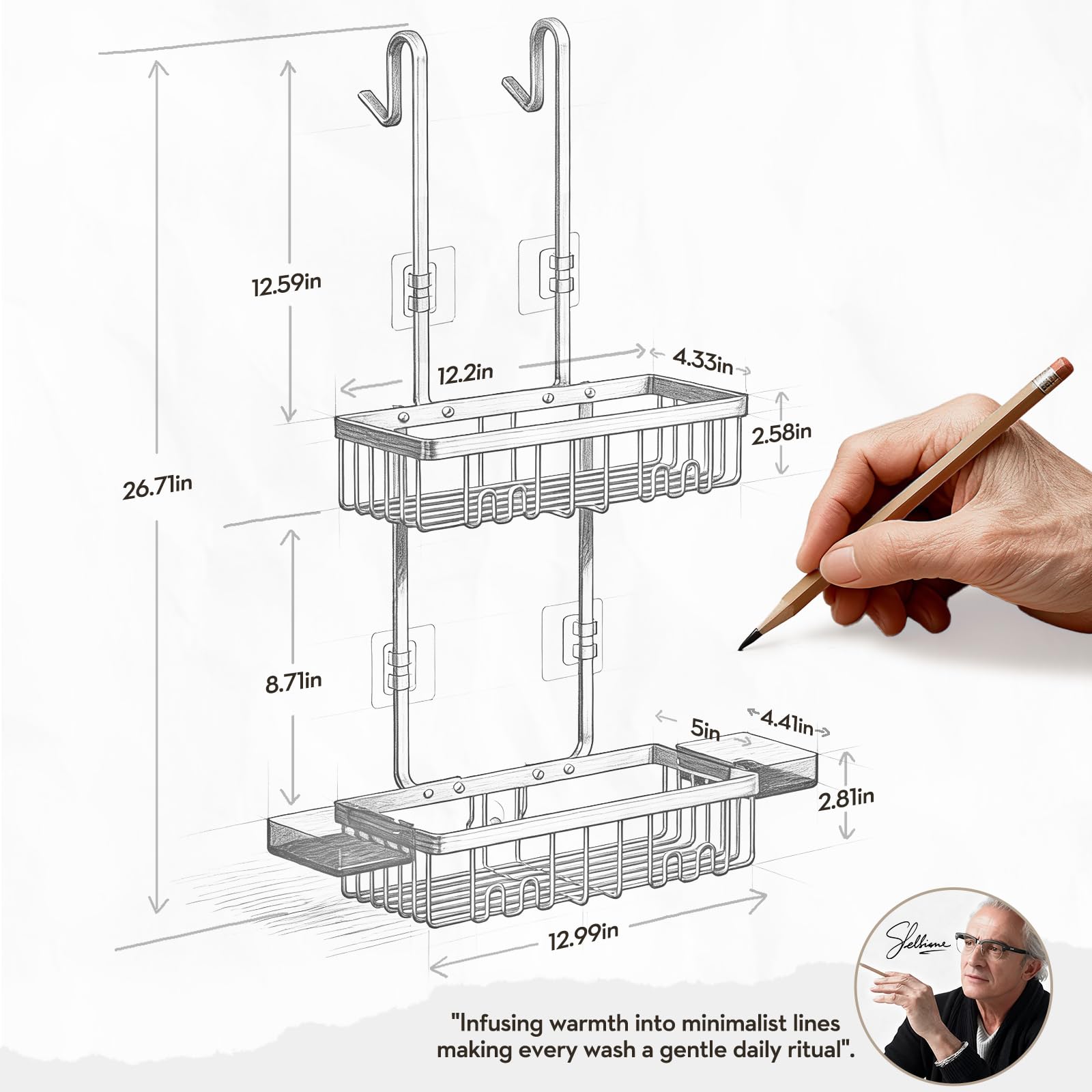 Valordine No-Drill Installation demonstrates tool-free mounting over the door.