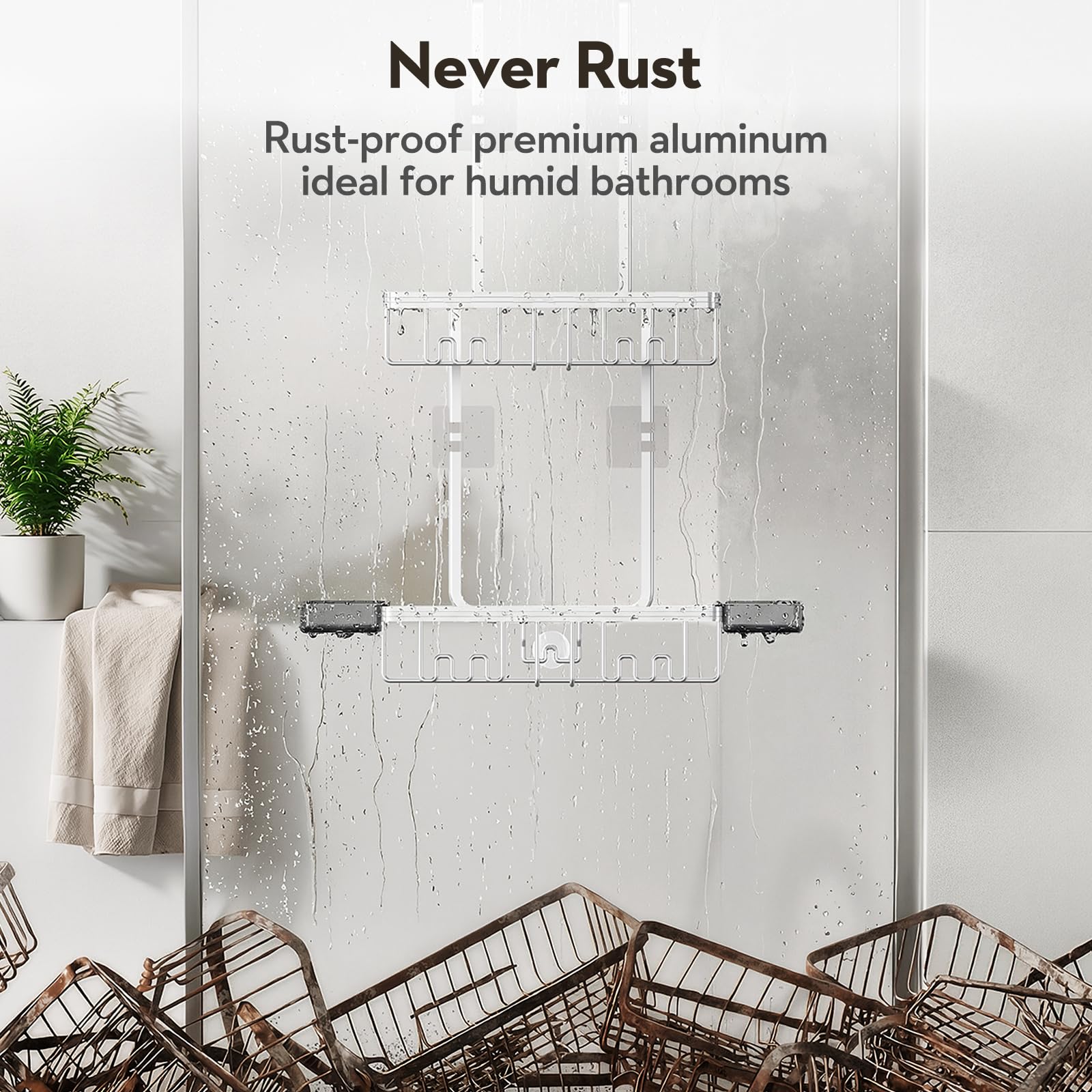 Valordine Rustproof Aluminum frame endures humidity with a durable, stylish finish.