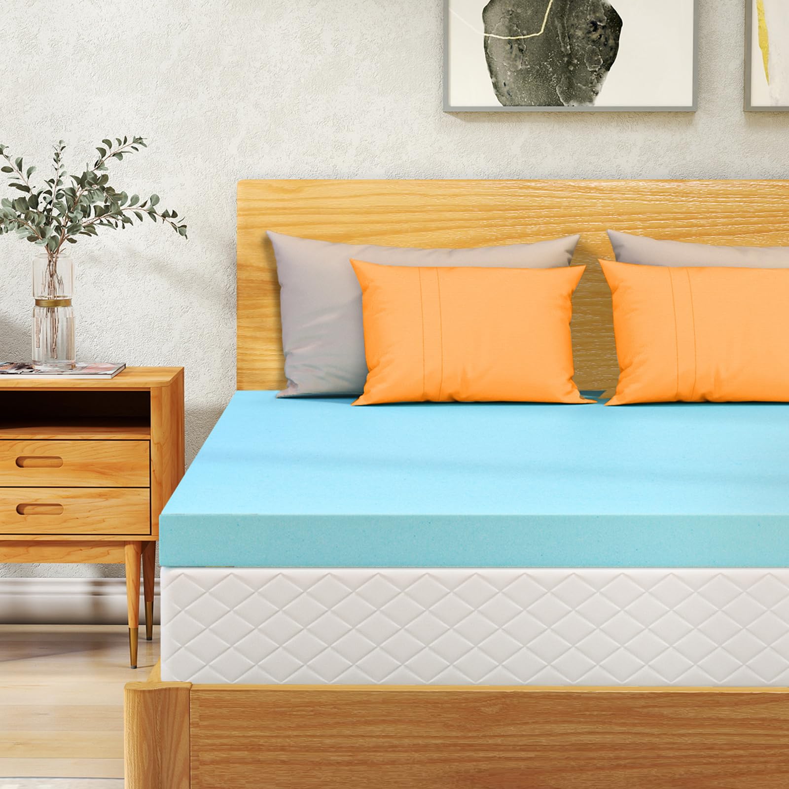 VALUXE full topper with 3-inch cooling gel memory foam delivers breathable comfort.